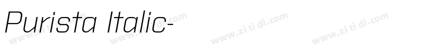 Purista Italic字体转换